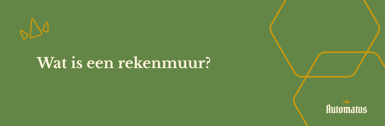 Banner voor de pagina wat is een rekenmuur